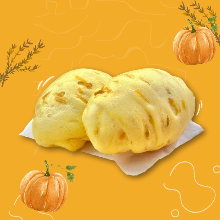 หมั่นโถวฟักทอง เจ อร่อย สุขภาพดี