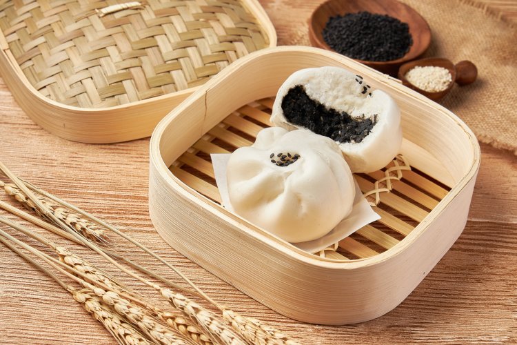 ซาลาเปาไส้งาดำ เจ ซาลาเปาทับหลีโฮมเมดลูกต่อลูก แป้งนุ่ม ไส้แน่น