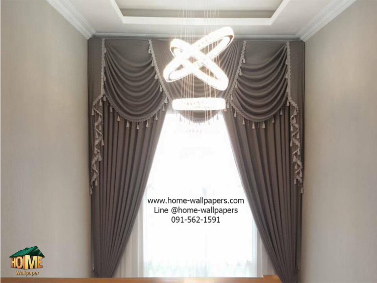 ผ้าม่านหลุยส์เหมาะสำหรับหน้าต่างบานใหญ่