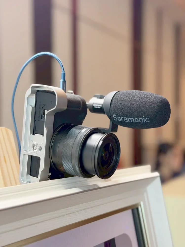 wedding video guestbook service in thailand by rabbit photobooth guests recording video messages for bride and groom