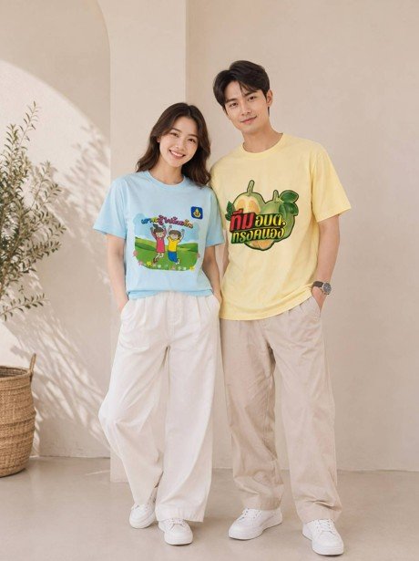 แบบสกรีนเสื้อยืดผ้าtk