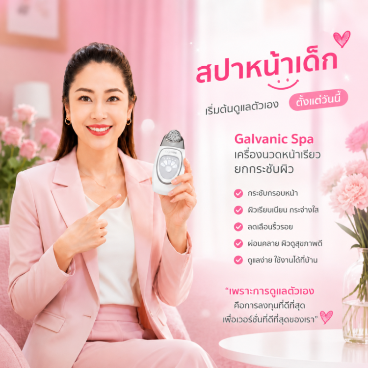 เครื่องนวดหน้าเรียว กัลวานิค สปา นูสกิน nuskin ageloc galvanic spa 2