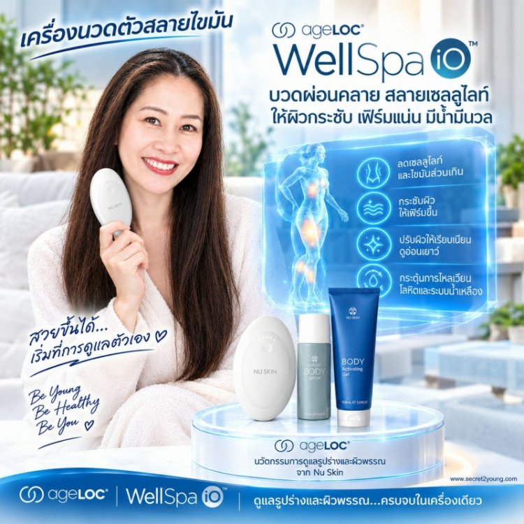 เครื่องนวดตัว สลายไขมัน นู สกิน เวลสปา ไอโอ nu skin wellspa io 001