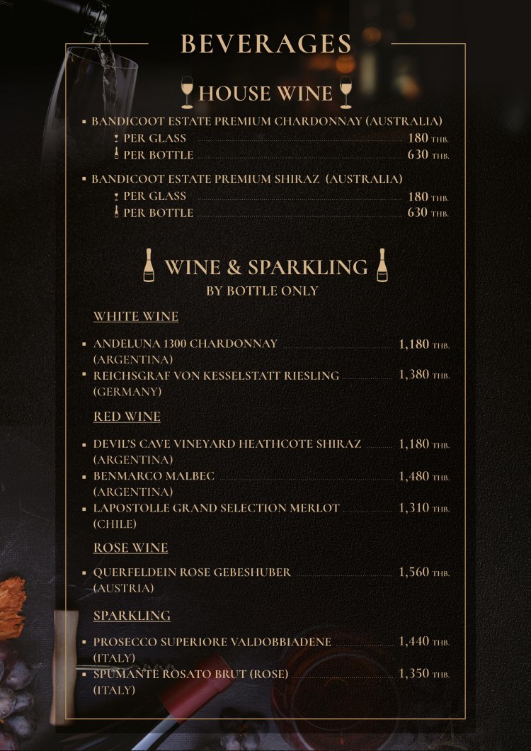 64 Menu เมนูอาหาร | Sixty Four Restaurant (64 Restaurant) - 64restaurant