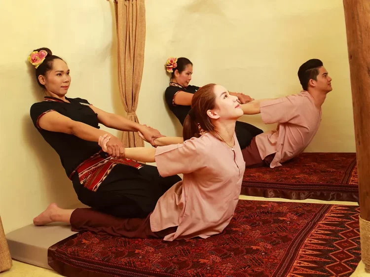 Relaxing back, shoulder, and head massage treatment at Srimantra Spa Chiang Mai