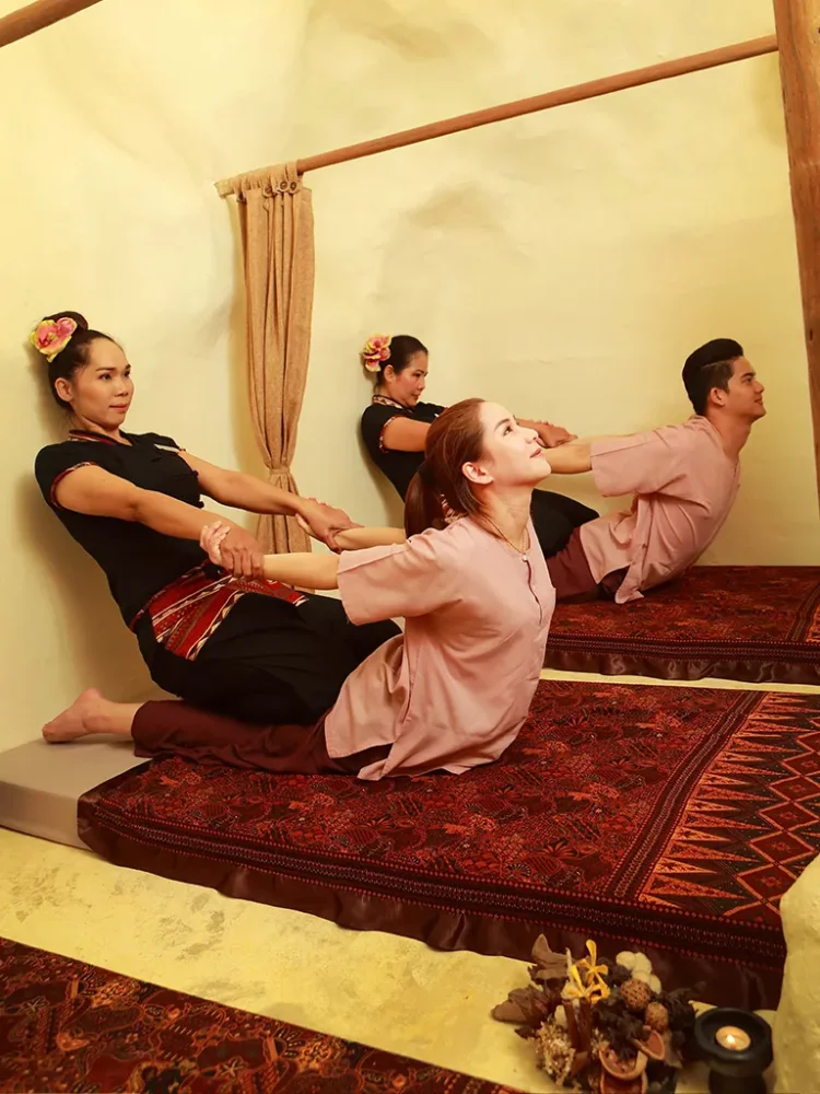 Relaxing back, shoulder, and head massage treatment at Srimantra Spa Chiang Mai