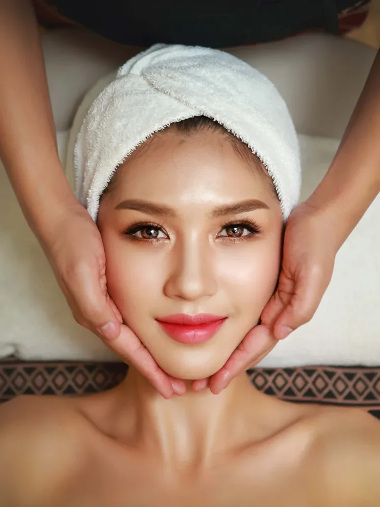 Luxury facial treatment for youthful and glowing skin at Srimantra Spa
