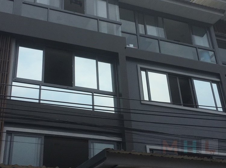 ตัวอย่างงานติดตั้งฟิล์มปรอท ฟิล์มวันเวย์