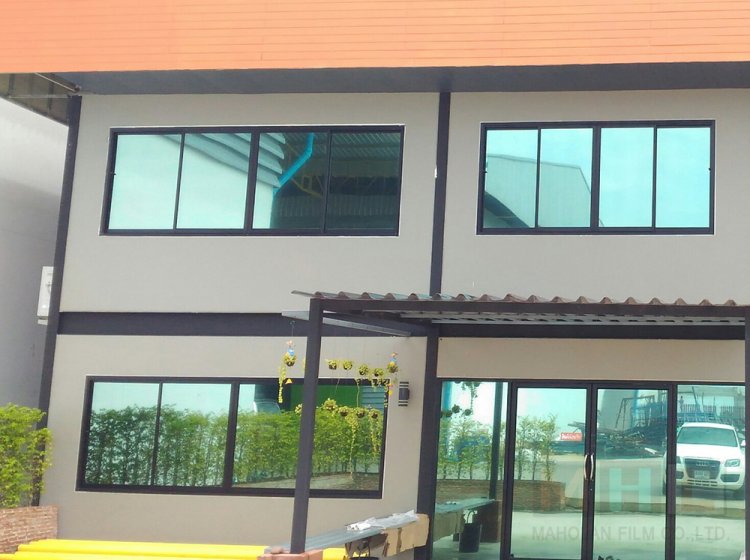 ตัวอย่างงานติดตั้งฟิล์มปรอท ฟิล์มวันเวย์