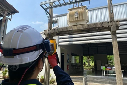 ตรวจวัดอุณหภูมิหม้อแปลงไฟฟ้า