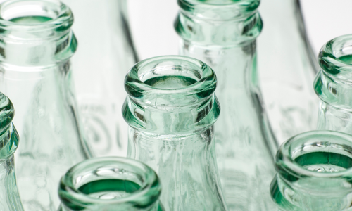 ขวดแก้วใส