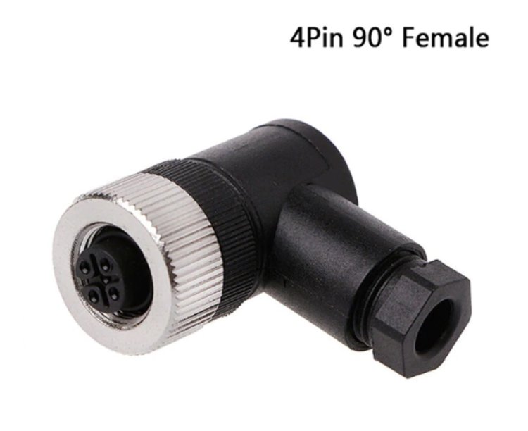 Industrial connector M12, 3Pin, 4Pin, 5Pin Male/Female