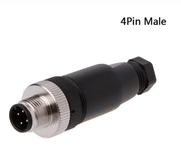 Industrial connector M12, 3Pin, 4Pin, 5Pin Male/Female