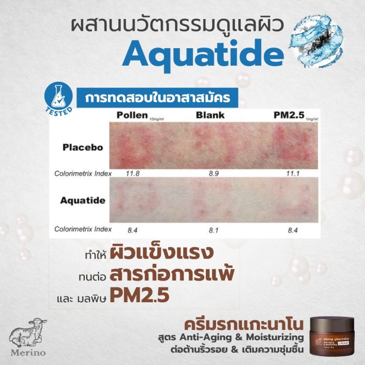 ครีมรกแกะนาโน สูตรต่อต้านริ้วรอย เติมความชุ่มชิ้น