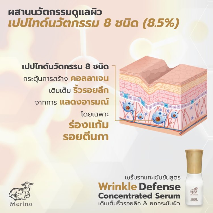 เซรั่มรกแกะเข้มข้น ลดริ้วรอยลึก ยกกระชับผิว