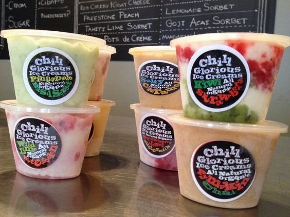 สติ๊กเกอร์ฉลากสินค้า ติดกระปุกไอศครีม แช่แข็ง