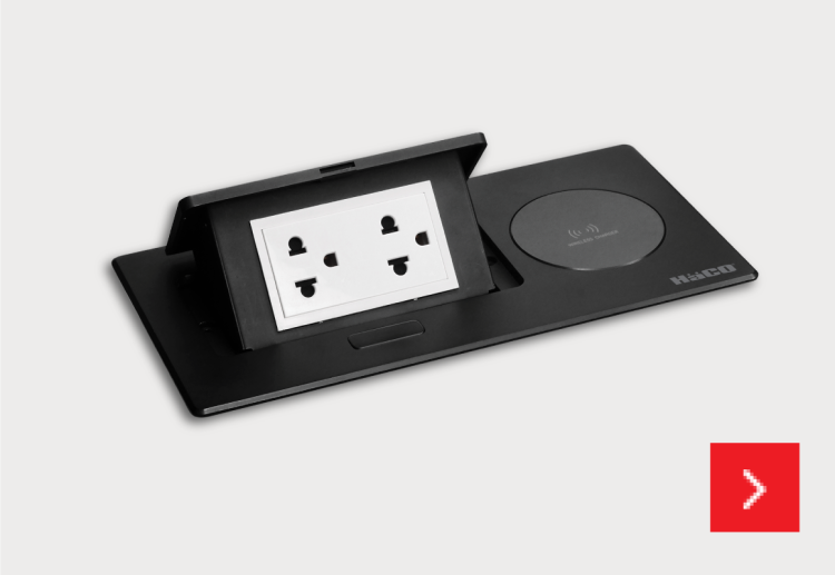 เต้ารับฝังโต๊ะ