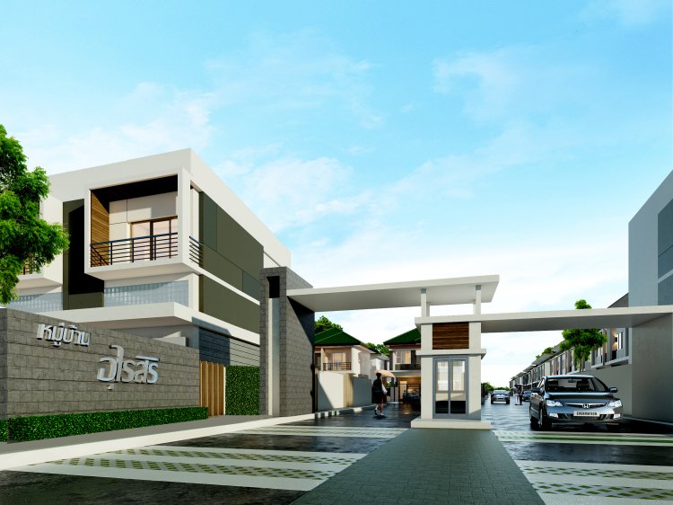 ทางเข้า บ้านเดี่ยว 2 ชั้น 3 นอน 3 น้ำ 2 ที่จอดรถ  สุวินทวงศ์-วัดต้นตาล