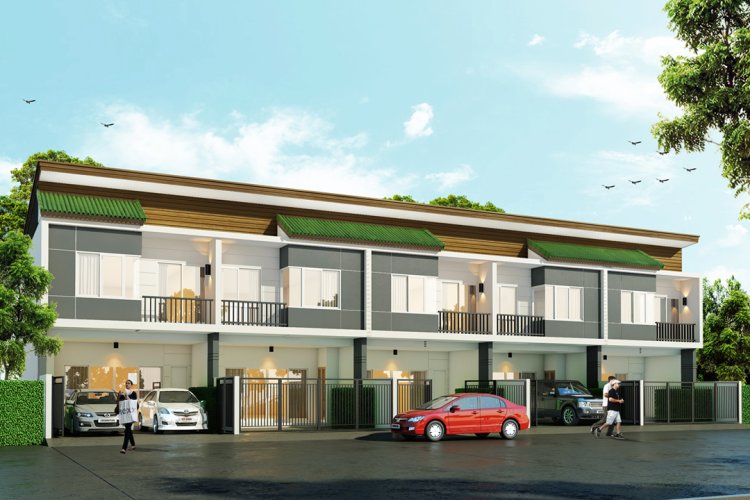 ทาวน์โฮม 2 ชั้น 3 นอน 3 น้ำ อุไรสิริวัดต้นตาล 