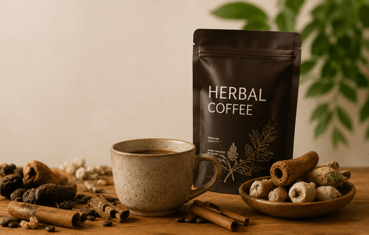 ผลิตกาแฟสมุนไพรและเพื่อสุขภาพองค์รวม (Herbal & Wellness Intent)