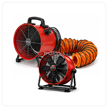 พัดลมถังกลม พัดลมถังกลม-ดูด-เป่าลม พัดลมดูดเป่า พัดลมท่อ ท่อลมระบายอากาศ Flexible Duct บริษัท ไทยพัฒนสิน ควอลิตี้ ทูลส์ จำกัด TPQTOOLS ตัวแทนจำหน่าย