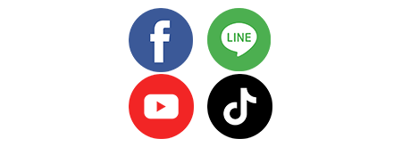 SOCIAL MEDIA : ติดตามข่าวสาร เช็คโปรโมชั่น และกิจกรรมดีๆ ได้ที่นี่!