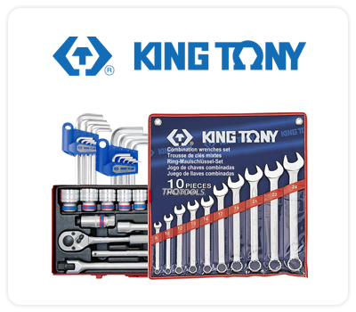 KINGTONY เครื่องมือช่างคุณภาพสูงระดับอุตสาหกรรมจากประเทศไต้หวัน ลูกบล็อก, ประแจปอนด์, ด้ามฟรี, ประแจแหวน-ปากตาย และชุดเครื่องมือช่างสำหรับงานหนัก เครื่องมือทุกชิ้นผ่านการทดสอบคุณภาพที่สูงกว่ามาตรฐานอุตสาหกรรมสากล TPQTOOLS บริษัท ไทยพัฒนสิน ควอลิตี้ ทูลส์ 