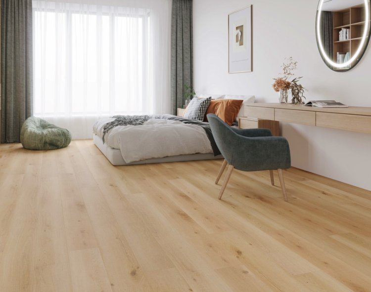 ปูพื้นไม้เอ็นจิเนียร์สวยกับพื้นห้องนอน