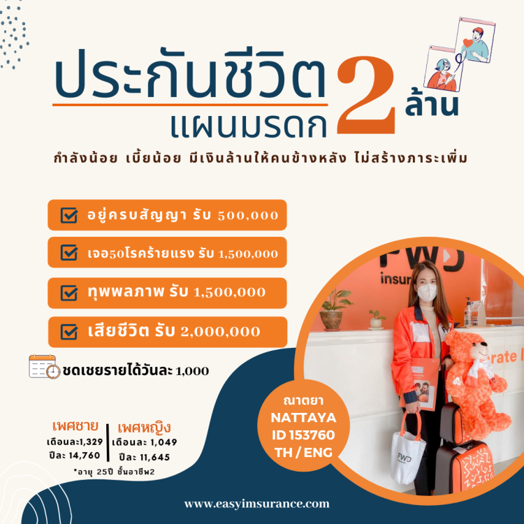 ประกันมรดก fwd 2ล้าน