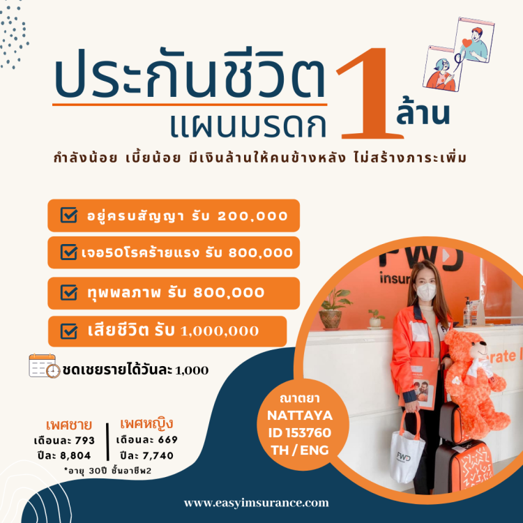 ประกันมรดก fwd 1ล้าน