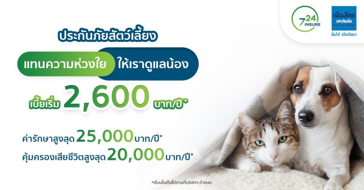 ประกันภัยสัตว์เลี้ยง เมืองไทยประกันภัย