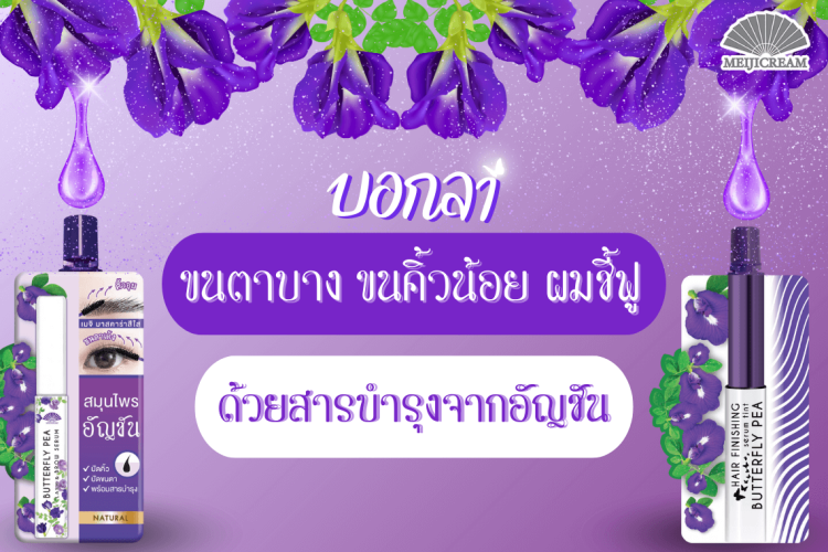 เมจิเซรั่มอัญชัน เซรั่มปัดขนตายาว มาสคาร่าผม มาสคาร่าเก็บไรผม เซรั่มบำรุงขนคิ้ว