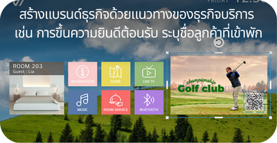 สร้างแบรนด์ธุรกิจเช่นข้อความยินดีต้อนรับ