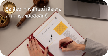 ชื่อเสียง ภาพลักษณ์ เสียหายจากการละเมิดลิขสิทธิ์By Highsolution