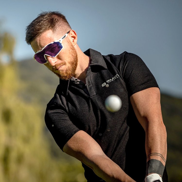 แว่นกีฬา Rudy Project Cutline White Gloss ImpactX 2 Laser Purple