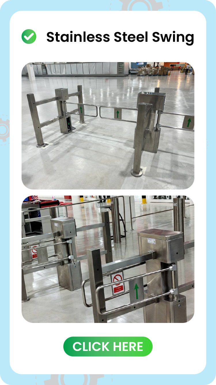 Stainless Steel Swing Gate Installation Site Reference