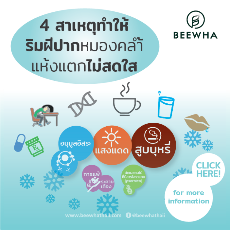 บทความ 4สาเหตุทำให้ริมฝีปากหมองคล้ำไม่สดใส