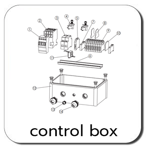 COUNTER CURRENT JET CONTROL BOX REPLACEMENT PARTS