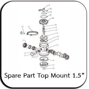 Spare Part MultultiportValve Top Mount Laswim