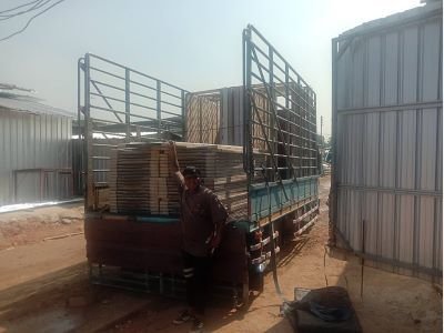 ประตูไฟเบอร์กลาสไซน์ก่อสร้าง