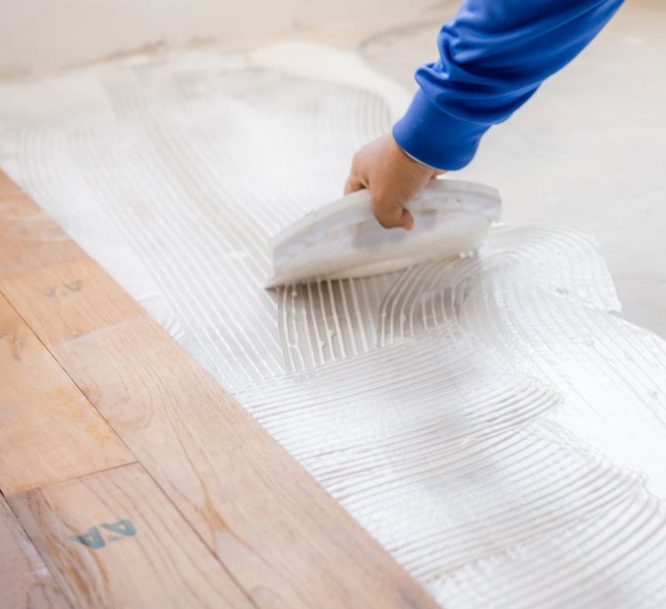 ลงกาว พื้นไม้