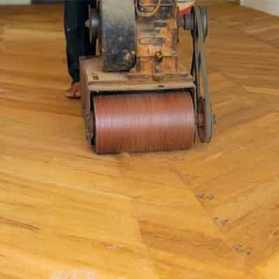 เครื่องขัดพื้นไม้สัก