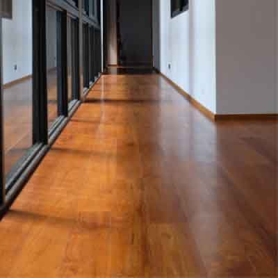 ผลงานปูพื้นไม้สัก