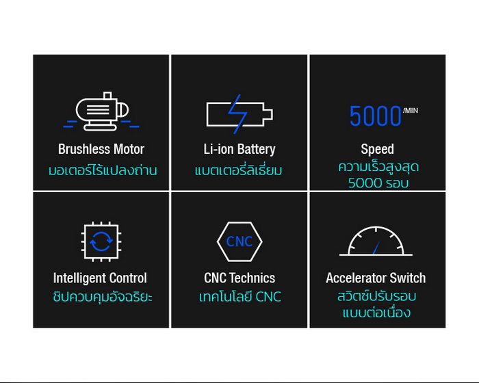 เครื่องขัดไร้สาย SHINE MATE