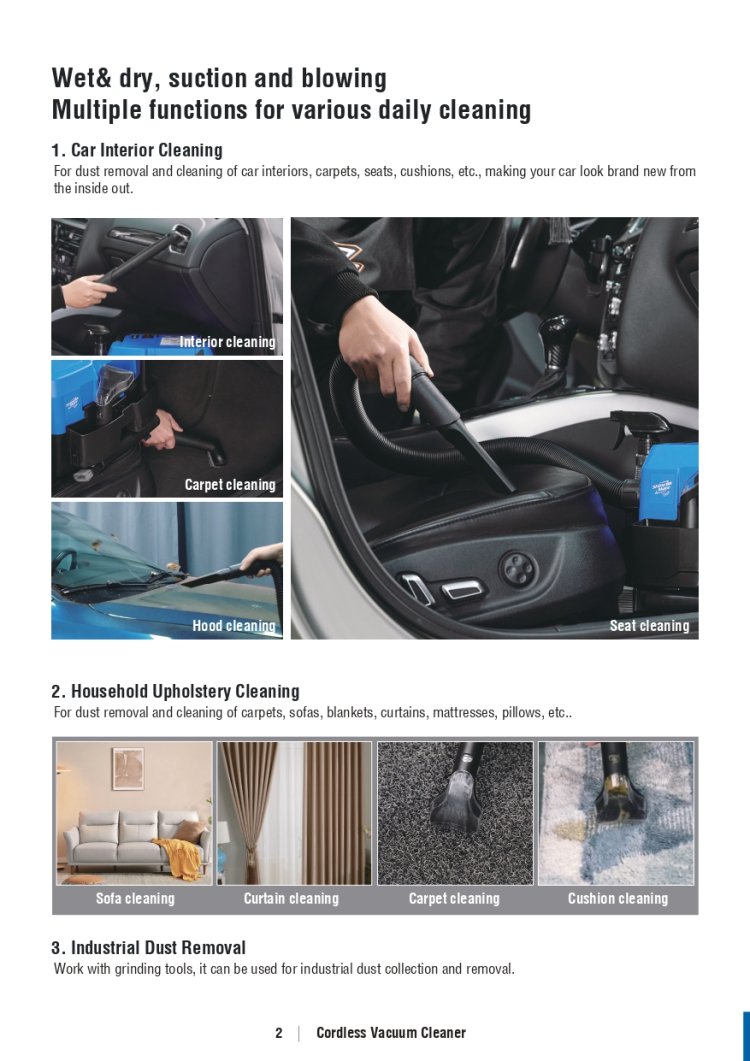 เครื่องดูดฝุ่นไร้สาย Shine Mate EC405