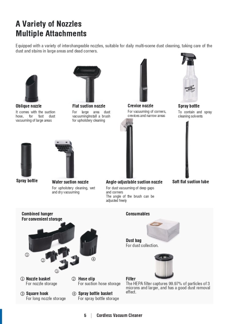 เครื่องดูดฝุ่นไร้สาย Shine Mate EC405