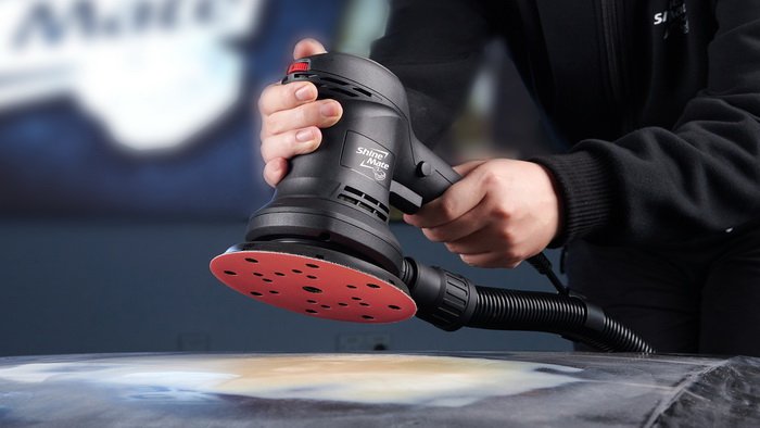 เครื่องขัดกระดาษทราย Shine Mate ES526 ขัดผิวส้ม ขัดสีรถ เคลือบสีรถ