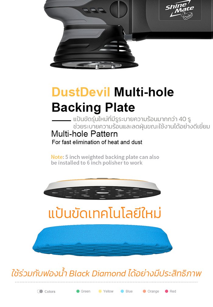 เครื่องขัดสีรถ EX620 คาร์แคร์