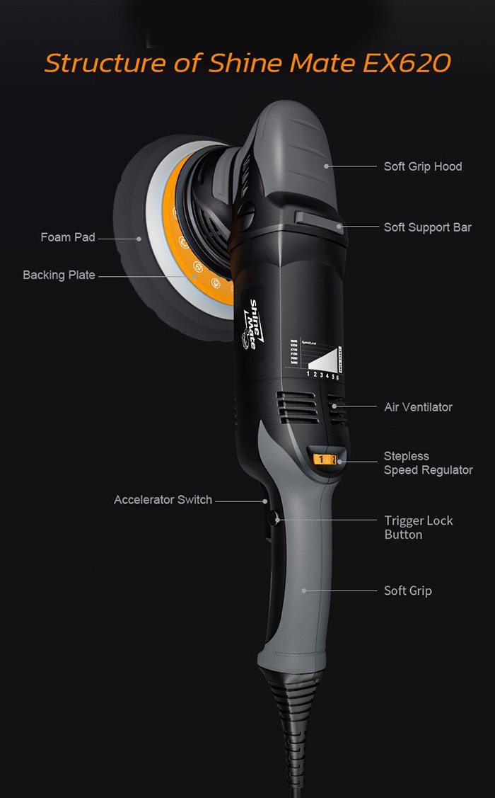 เครื่องขัดสีรถ EX620 คาร์แคร์
