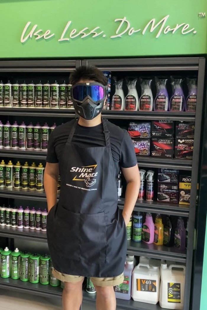 ผ้ากันเปื้อนสำหรับคาร์แคร์ ขัดสีรถ